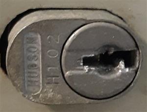 Hudson H102 File Cabinet Lock Key