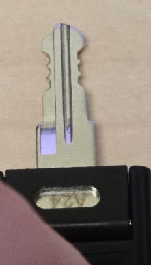 KEY - HUSKY - HUSKY / DEWALT/ PERFORMAX (GCODE 25) |  TOOLBOX / TOOL CHEST AND CABINET LOCKS | DOUBLE-SIDED CUT KEY more images