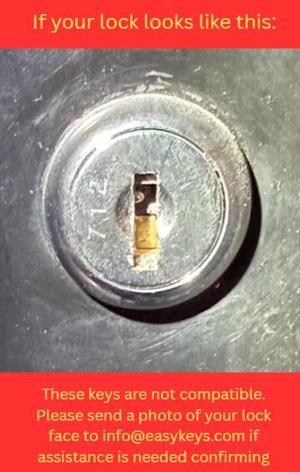 KEY - HUSKY - CHICAGO / HUSKY (GCODE / FRAMON / LASER CUT) | A.K.A. WORKBOX | TOOLBOX LOCKS | OLD STYLE more images