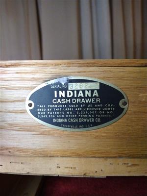 Indiana Cash Drawer Nameplate