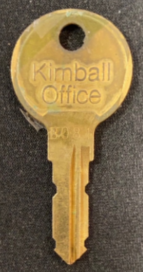 Kimball Office B081 File Lock Key