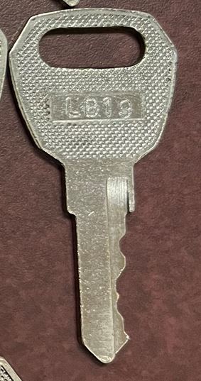 KEY - REESE - BULLDOG / CCP / CTP / FULTON / REESE (INSTACODE CCP AG01-AG30 LISTING USING CUTS FROM CODES ONLINE)  ALTERNATE CUTS EXIST FOR SOME LOCK CODES | HITCH /COUPLER LOCKS more images