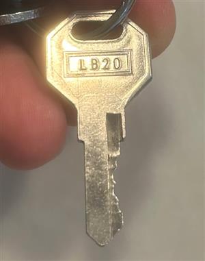 KEY - REESE - BULLDOG / CCP / CTP / FULTON / REESE (INSTACODE CCP AG01-AG30 LISTING USING CUTS FROM CODES ONLINE)  ALTERNATE CUTS EXIST FOR SOME LOCK CODES | HITCH /COUPLER LOCKS more images