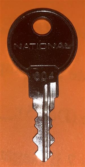 National Office 004 File Lock Key