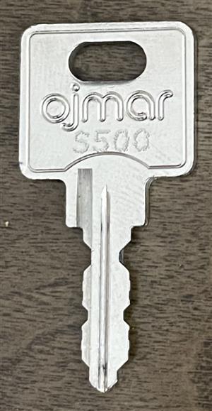 Ojmar S500 Cabinet Lock Key