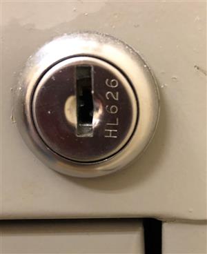 Oxford Esselte HL626 File Cabinet Lock Key