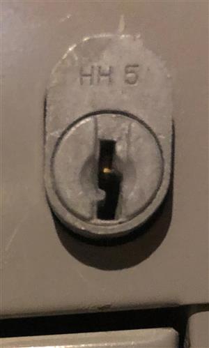 Taiwan HH5 File Cabinet Lock Key