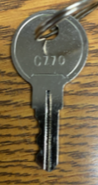 Tennsco C770 Storage Cabinet Lock Key