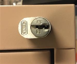 Yale AS87 File Cabinet Lock Key